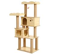 HXFFXHF Casas de árbol para Gatos Juguete sólido para Escalar para Gatos Columna de Garra Camilla de árbol Soporte Tabla rascadora para Mascotas Cálido como Siempre