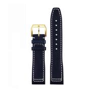HXFFXHF Correa de Piel de Becerro Italiana para IWC Pilot IW378003 IW328203/205/201 Mark 20 Correa de Reloj de Cuero Genuino 20 21mm Pulsera de liberación rápida