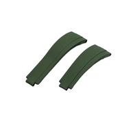 HXFFXHF Correa de Reloj de Caucho para Rolex de 20 mm y 21 mm con Hebilla Plateada Correas de Reloj