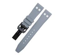 HXFFXHF Correa de Reloj de Goma FKM Natural fluororubber de 20MM y 21MM con Remache para Correa IWC, Pulsera Suave de Marca piloto Grande Portugieser