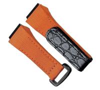 HXFFXHF Correa de tela de nailon de 25 mm con correa de cuero para reloj Richard Watch Mille Band para versión Spring Bar, 25mm