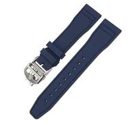 HXFFXHF Correas de Reloj FKM de Goma fluorada Suave de 20mm, 21mm y 22mm para IWC Big Pilot Portofino, Herramientas de Correa de Reloj de Caucho Natural