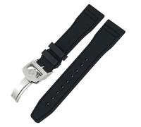 HXFFXHF Correas de Reloj FKM de Goma fluorada Suave de 20mm, 21mm y 22mm para IWC Big Pilot Portofino, Herramientas de Correa de Reloj de Caucho Natural