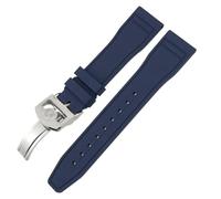 HXFFXHF Correas de Reloj FKM de Goma fluorada Suave de 20mm, 21mm y 22mm para IWC Big Pilot Portofino, Herramientas de Correa de Reloj de Caucho Natural
