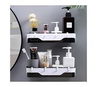 HXFFXHF Estantes de baño estantes flotantes Estante de Almacenamiento montado en la Pared Estante de baño para Cocina con Ganchos Accesorios de baño de Almacenamiento sin contenedor de plástico para
