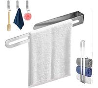 HXFFXHF Estantes de baño exquisitos Rack de Toallas sin Golpes, 304 Barra de Almacenamiento de Toallas de baño de Acero Inoxidable, riel de Toalla de Cocina, Colgante de Hardware del baño (tamaño: D)