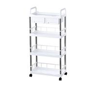HXFFXHF Estantes de baño gabinetes de Almacenamiento de Cocina Estante de Carrito de Cocina de Cocina de Piso a Techo Multicapa con Ruedas extraíbles de Vegetales y condimentos de Frutas Canasta de