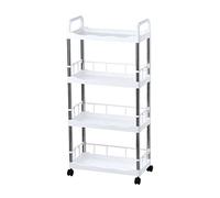 HXFFXHF Estantes de baño gabinetes de Almacenamiento de Cocina Estante de Carrito de Cocina de Cocina de Piso a Techo Multicapa con Ruedas extraíbles de Vegetales y condimentos de Frutas Canasta de