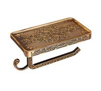 HXFFXHF Estantes de baño Soporte de Papel higiénico de latón Antiguo, Soporte móvil de baño, Soporte de Rollos de Papel de Inodoro, Accesorio de Estante de Almacenamiento de baño (Color: Cobre)