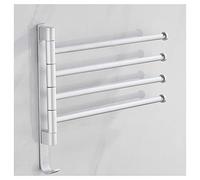 HXFFXHF Estantes flotantes barra giratoria para baño, toallero montado en la pared, barra de almacenamiento para la ducha, instalación sin perforaciones (color: estilo 2, tamaño: tres capas) (estilo 3