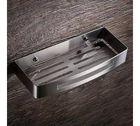 HXFFXHF Exquisitos estantes de baño Ducha de Ducha baño de Montura de Pared, níquel Cepillado rectángulo de Acero Inoxidable Ducha de Ducha Accesorios de baño Accesorios de baño (Color: Soltero)