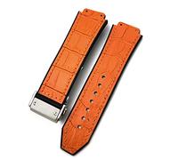 HXFFXHF ForHUBLOT Classic Fusion Universe Big Bang Series - Correa de reloj de piel de vacuno de 25 a 19 mm, pulseras de piel de becerro deportivas para hombres y mujeres, 25-19mm