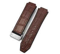 HXFFXHF ForHUBLOT Classic Fusion Universe Big Bang Series - Correa de reloj de piel de vacuno de 25 a 19 mm, pulseras de piel de becerro deportivas para hombres y mujeres, 25-19mm