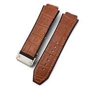 HXFFXHF ForHUBLOT Classic Fusion Universe Big Bang Series - Correa de reloj de piel de vacuno de 25 a 19 mm, pulseras de piel de becerro deportivas para hombres y mujeres, 25-19mm