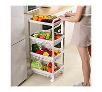HXFFXHF Gabinetes de Almacenamiento de Cocina Rack de Cocina Carretero de Piso a Techo Cesta de Vegetales múltiples y múltiples casquas de Cesta de Almacenamiento de Frutas con estantes de Cocina