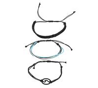 HXFFXHF Joyas de niñas 1 Set de algodón estético Pulseras de Hilo de algodón para Mujeres Fiestas de cumpleaños de Joyas de Playa Trenzadas y Accesorios Especiales de Ocasiones