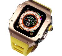 HXFFXHF Kit de modificación de Banda de la Caja de Reloj de Acero Inoxidable con la Serie Apple Watch Ultra 2 49mm, reemplazo de la Caja del Bisel del Marco de Metal a Prueba de Choque.
