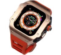 HXFFXHF Kit de modificación de Banda de la Caja de Reloj de Acero Inoxidable con la Serie Apple Watch Ultra 2 49mm, reemplazo de la Caja del Bisel del Marco de Metal a Prueba de Choque.