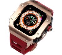 HXFFXHF Kit de modificación de Banda de la Caja de Reloj de Acero Inoxidable con la Serie Apple Watch Ultra 2 49mm, reemplazo de la Caja del Bisel del Marco de Metal a Prueba de Choque.