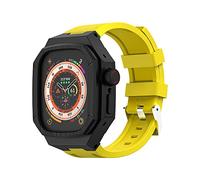 HXFFXHF Kit de modificación de Correa de Reloj, para Apple Watch Ultra 8 49 mm Caja de Acero Inoxidable, para iWatch Series 8 Ultra Refit Mod Correa de Reloj Deportiva de Goma