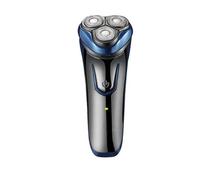 HXFFXHF Maquinilla de afeitar eléctrica para hombres, afeitadora eléctrica recortadora de pan mojado y seco para hombres, maquinilla de afeitar giratoria 3D sin dolor