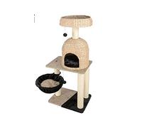 HXFFXHF Marco de Escalada para Gatos Árbol para Gatos Marco para Gatos Madera Maciza Juguete Grande para Gatos La casa para Gatos es Resistente