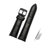 HXFFXHF Mira la correa de 18 mm - 28 mm Big Ancho Negro/marrón Reloj Band Watch Ratch Reemplazo de la pulsera de reemplazo