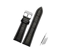 HXFFXHF Mira la correa de 18 mm - 28 mm Big Ancho Negro/marrón Reloj Band Watch Ratch Reemplazo de la pulsera de reemplazo