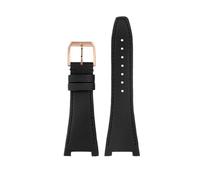 HXFFXHF para IWC Ingenieur Family IW500501 IW378507 Correa de Reloj de Nailon de Alta Densidad Pulsera con Interfaz cóncava Correas de Reloj con Parte Inferior de Cuero de Vaca Resistente al Agua