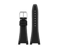 HXFFXHF para IWC Ingenieur Family IW500501 IW378507 Correa de Reloj de Nailon de Alta Densidad Pulsera con Interfaz cóncava Correas de Reloj con Parte Inferior de Cuero de Vaca Resistente al Agua