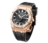 HXFFXHF Para kits de mods GA2100 GA2110, bisel de correa de banda de reloj de metal, accesorios de reemplazo de modificación de reloj colas de plata de oro rosa