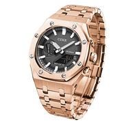 HXFFXHF Para kits de mods GA2100 GA2110, bisel de correa de banda de reloj de metal, accesorios de reemplazo de modificación de reloj colas de plata de oro rosa