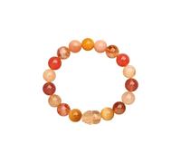HXFFXHF Pulseras de Estiramiento con Cuentas de Cristal Feng Shui, Cristal de Fresa Natural Pi Xiu Pulseras para la Suerte de la Riqueza, Pulsera de Piedras Preciosas Redondas Alivio los Regalos de