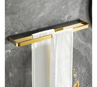 HXFFXHF Ratina de Toallas Hardware de baño de Oro Negro, Todo el Estante de la Barra de Toalla de Cobre, Toalla, Soporte de trípode, Accesorios de baño Montaje en la Pared Hardware de baño/Toallas de