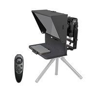 HXGLPSNG Teleprompter Grande de 16 Pulgadas, Vidrio Divisor de Haz 70/30, teleprompter con Control Remoto para Todas Las tabletas, para Hacer Videos/discursos Cortos