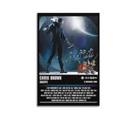 HXHDESIGN Chris Brown - Póster de álbum de graffiti, impresiones musicales en lienzo para dormitorio, sala de estar, decoración de pared, 20 x 30 cm, estilo sin marco