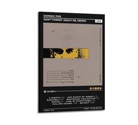 HXHDESIGN Dominic Fike - Póster de demostraciones con texto en inglés "Don't Forget About Me", impresiones musicales en lienzo para dormitorio, sala de estar, decoración de pared de 40 x 60 cm, estilo