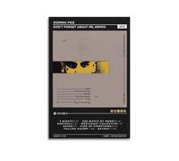 HXHDESIGN Dominic Fike - Póster de demostraciones con texto en inglés "Don't Forget About Me", impresiones musicales en lienzo para dormitorio, sala de estar, decoración de pared de 60 x 90 cm, estilo