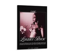 HXHDESIGN Póster de Sade-Lovers Rock, impresiones en lienzo musical para dormitorio, sala de estar, decoración de pared de 30 x 45 cm, estilo marco