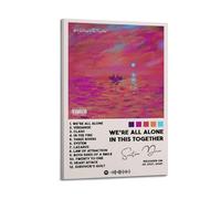 HXHDESIGN Póster de Santan Dave-We're All Alone In This Together, impresiones musicales en lienzo para dormitorio, sala de estar, decoración de pared, 60 x 90 cm, estilo marco