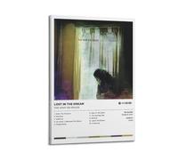 HXHDESIGN Póster de The War On Drugs - Lost in the Dream - Póster de lienzo musical para dormitorio, sala de estar, decoración de pared de 50 x 75 cm, estilo marco
