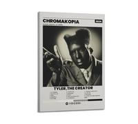 HXHDESIGN Póster de Tyler The Creator-CHROMAKOPIA, impresiones musicales en lienzo para dormitorio, sala de estar, decoración de pared de 30 x 45 cm, estilo marco