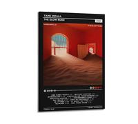 HXHDESIGN Tame Impala - Póster de The Slow Rush, impresiones musicales en lienzo para dormitorio, sala de estar, decoración de pared de 40 x 60 cm, estilo marco
