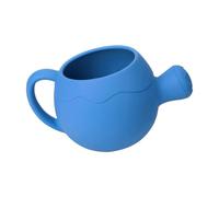 Hxhsgmeh 1 unids regadera regadera lindo dibujos animados jardín niños casa silicona flores botella playa baño juguete azul