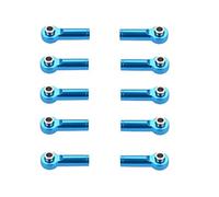 Hxhsgmeh 10 Piezas Serías De Bola De Acero Extremo Putter, Junta de Putter de Dirección de Metal, Utilizado para 1/10 RC SCX10 Piezas de Pista de Camión-Bleu