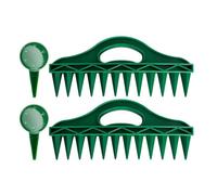 Hxhsgmeh 12 agujeros de siembra en el suelo, espaciador de semillas de jardín con dispensador de semillas ajustable para plantar semillas y bulbos B