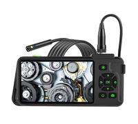 Hxhsgmeh 4.5 pulgadas cámara de inspección con luz 1080p HD IP67 cámara de alcantarillado serpiente impermeable 7.9 mm doble lente 10 m