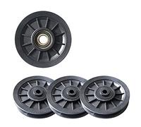 Hxhsgmeh 4 unidades serías universales 105 mm diámetro antidesgaste rodamiento polea rueda cable gimnasio equipo de fitness parte