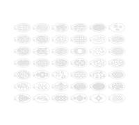 Hxhsgmeh 42 Plantillas de Pintura para 3 X 5,5 Pulgadas, Plantillas para Pintura Del Cuerpo, Flores Reutilizables, Escamas de Sirena, Grietas de Leopardo