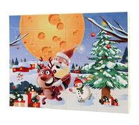 Hxhsgmeh 48 piezas 3D Jigsaw cubos rompecabezas de animales de plástico bloque de construcción DIY ensamblado combinación rompecabezas C